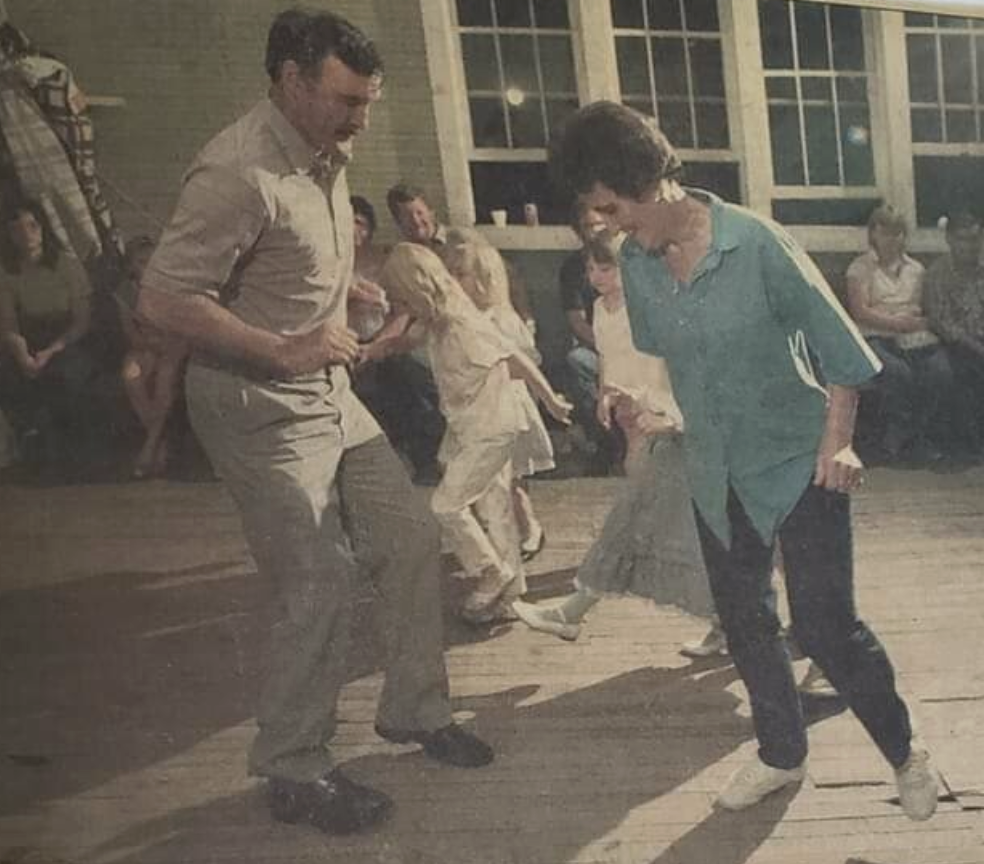 Appalachian flatfooting at a square dance in Letcher County Kentucky